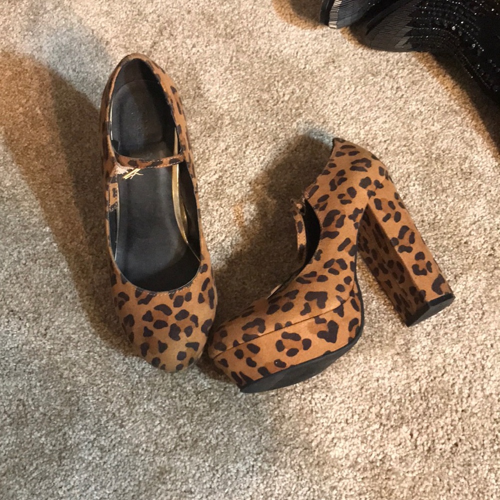 Cheetah print heels